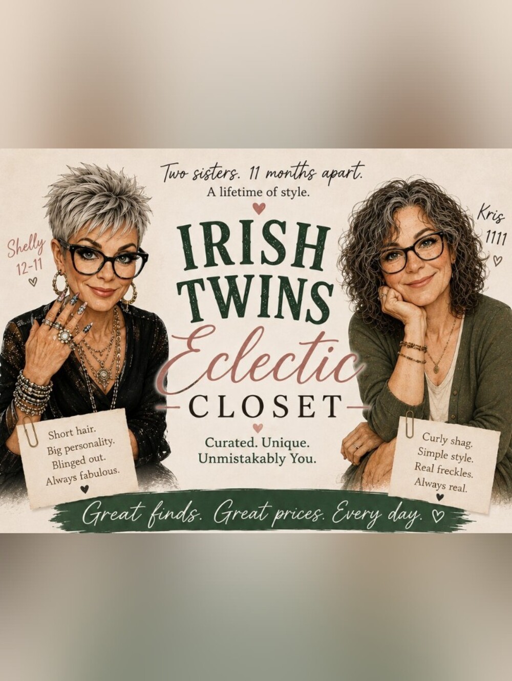 Irish Twins Eclectic Closet